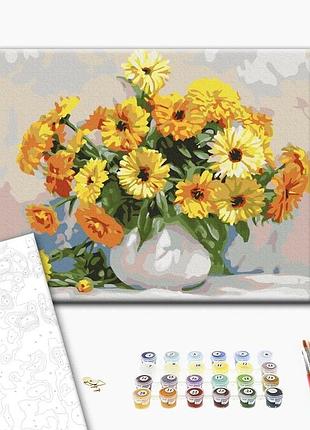 Brushme classic картина по номерам поэтика цветов. игорь бузин, 40×50 см