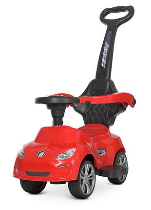 Каталка-толокарь с родительской ручкой bambi mega car арт. 4576-3