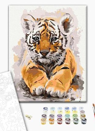 Brushme classic картина по номерам милый тигренок, 30×40 см