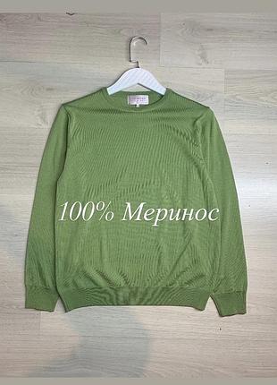 Жіночий мериносовий светр country collection uk 12 / m / ua 46–48, вовна меринос, тонкий вовняний джемпер, ідеальний стан