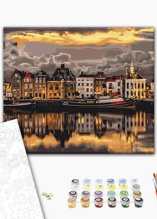 Brushme classic картина по номерам вечер в стокгольме, 48×60 см
