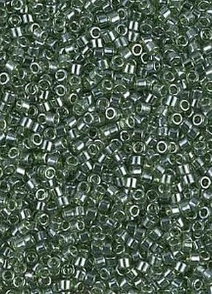 Db-1227 бисер miyuki delica beads 11/0 (блестящий зелено-оливковый)