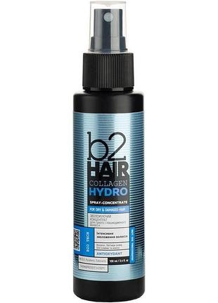 Концентрат зволожуючий для сухого та пошкодженого волосся b2hair collagen hydro, 100 мл