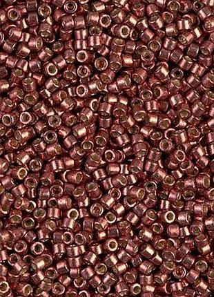 Db-1842 бисер miyuki duracoat delica beads 11/0 (металлик медный)