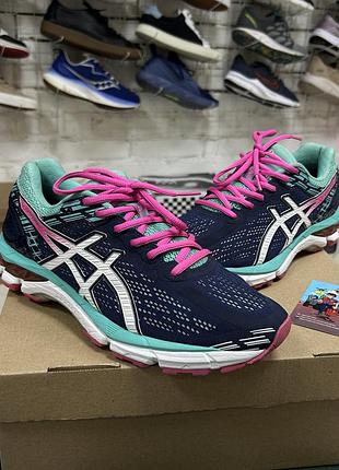Жіночі кросівки asics gel-pursue 3 для бігу тренувань залу повсякденні спортивні сітка сині бігові бу 41.5-42 р оригінал легкі з амортизацією