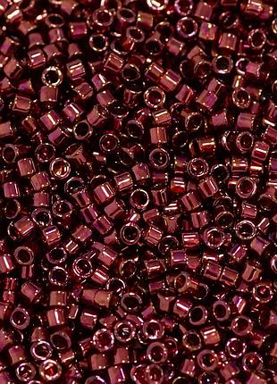 Db-116 бисер miyuki delica beads 11/0 (металлик малиновый темный)