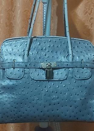 Сумка из кожи страуса . borse in pelle.  italy