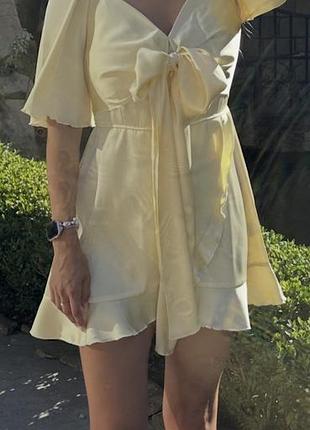 Жіноча сукня wearme з шовку, жовта