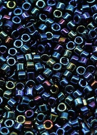 Db-2 бісер miyuki delica beads 11/0 (металік ірис темно-синій)