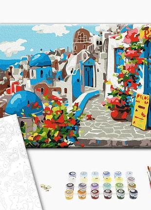 Brushme classic картина за номерами літо санторіні, 30×40 см