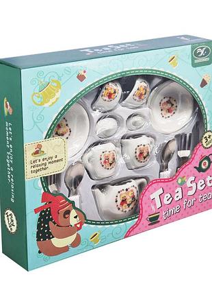 Дитячий набір посуду tea set 868-e6-3 порцеляна, 17 предметів