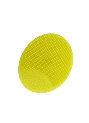 Силіконова мочалка для купання новонароджених mgz-0923(yellow)