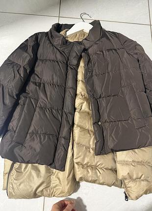 Куртка жіноча weekend max mara 2 в 1, коричнева, бежева