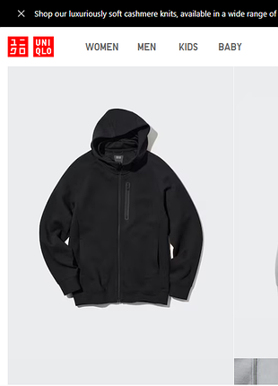 Соуп худи толстовка чернa uniqlo гг м япония