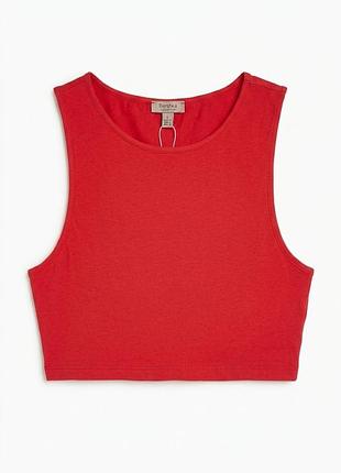 Майка укороченная, топ женский bershka l