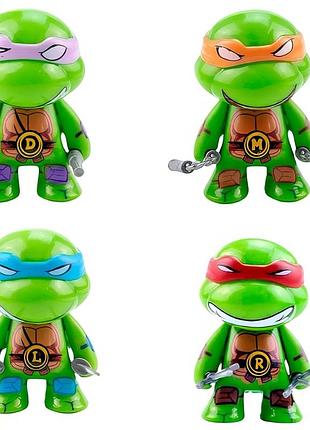 Набір фігурок 4в1 черепашки ніндзя з аксесуарами, 7 см - tmnt