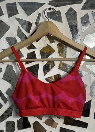 Топ жіночий adidas x marimekko спортивний червоний розмір xs
