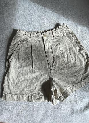 Жіночі лляні шорти з защіпами uniqlo оригінал