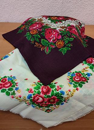 Платки женские винтажные полушерсть