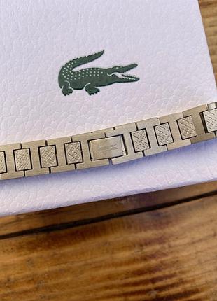 Мужской браслет lacoste — нержавеющая сталь 316l, регулируемый размер