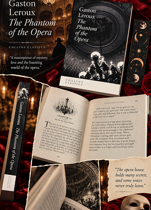 Подарунок безкоштовно: роман the phantom of the opera, collins classics, gaston leroux