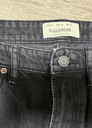 Джинси чоловічі pull&bear чорні розмір м 32 2