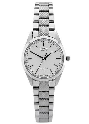 Женские часы casio ltp-1274d-7a стальной браслет серебристый циферблат