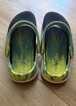 Сабо дитячі crocs j3 (35 р) чорні, зелені