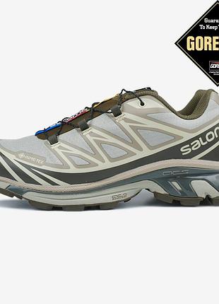 Salomon xt-6 vintage khaki gore-tex