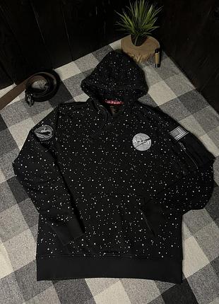 Чоловіче худі alpha industries nasa space shuttle чорне