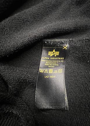 Чоловіче худі alpha industries nasa space shuttle чорне 6