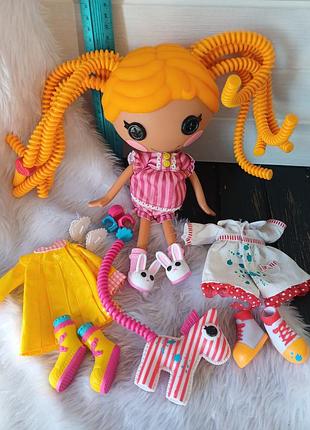 Большая кукла lalaloopsy silly hair чудо-завитки светлячок художница spot splatter splash куколка лалалупси