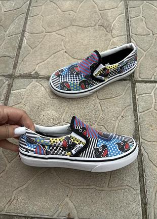 Фирменные мокасины слипоны кеды vans 30-31p
