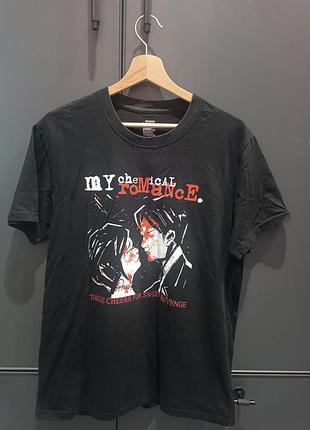 Футболка унісекс чорна з принтом гурту my chemical romance