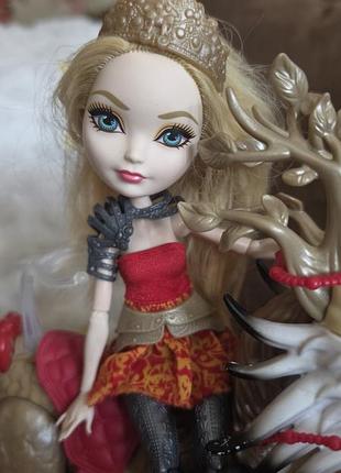 Лялька евер афтер хай еппл вайт і дракон бребьорн гра драконів (ever after high apple white doll & braebyrn dragon games)