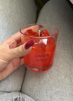 Свічка lianor коктейльна з ароматом аперолю та апельсину