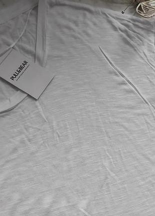 Женская белая футболка pull &amp; bear испания 3