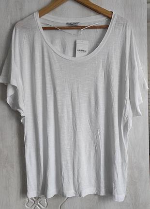 Женская белая футболка pull &amp; bear испания