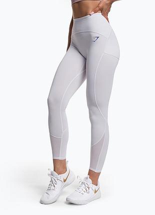 Лосіни жіночі gymshark для спорту білі розмір xs