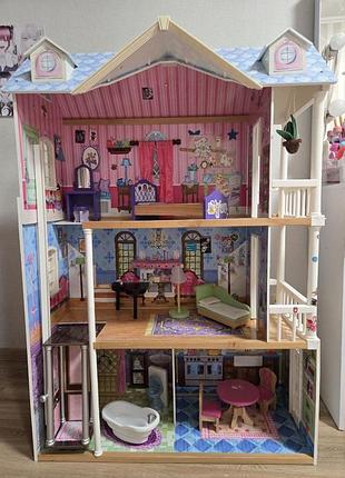 Будиночок для іграшок для дівчинки barbie, різнокольоровий, дерев'яний