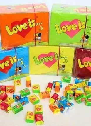 Жувальна гумка love is  100 штук
