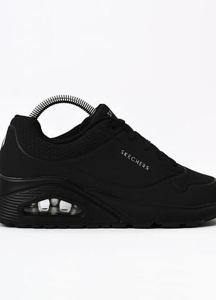 Брендові оригінальні нові чорні кросівки skechers 25.5-26 см