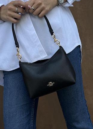 Сумка coach laurel small shoulder bag black