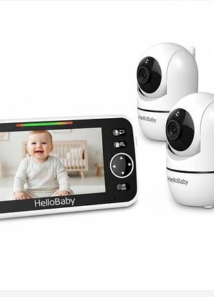 Видеоняня на 2 камеры  hellobaby hb6550-2 новая