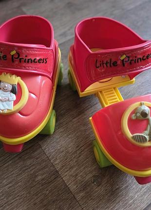 Дитячі розсувні ролики-квади little princess (маленька принцеса) з режимами навчання