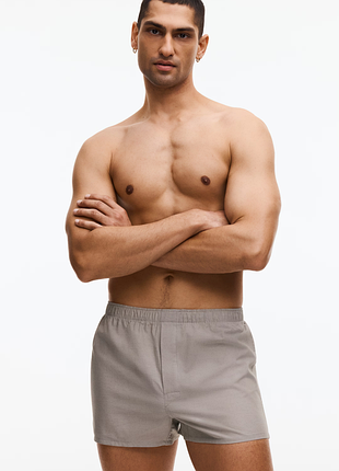 Набір нових чоловічих боксерів насіння h&amp;m woven boxer shorts — l