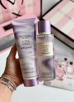 Спрей та лосьйон для тіла love spell whipped victoria’s secret