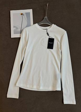Кофта лонг ysl saint laurent 3 кольори білий, оливка, шоко