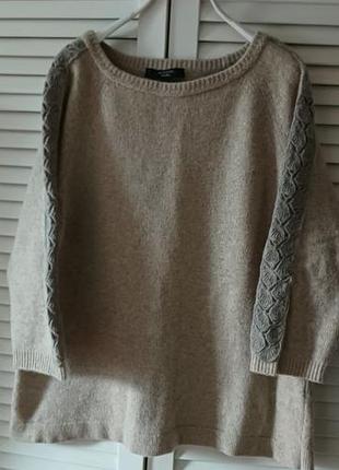 Брендовий шерстяний светр weekend maxmara, рукав 3/4, розм. l (на m)