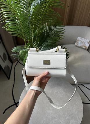 Сумка dolce sicily small gabbana handbag white 6
